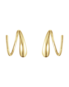 Mercy Swirl 18 Karat Guld Øreringe fra Georg Jensen 