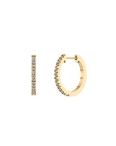 Henrik Ørsnes Design 14 Karat Guld Øreringe med Brillanter 0,31 Carat W/SI