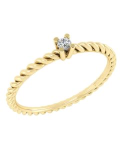  14 Karat Guld Ring med Diamant DMN0345YG