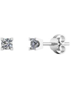  14 Karat Hvidguld Ørestikker fra Smykkekæden med Diamanter 0,60 Carat TW/SI